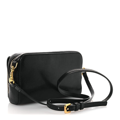 Christian Dior Goatskin Double Saddle Pouch Black 3 of 12