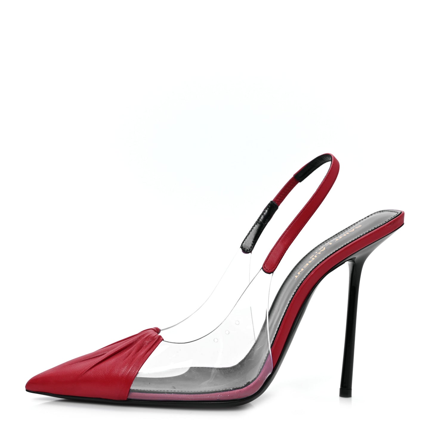 Calfskin PVC Chica 115 Slingback Pumps 37.5 Red