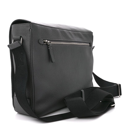 Burberry Calfskin Logo Messenger Charcoal Grey 3 of 16