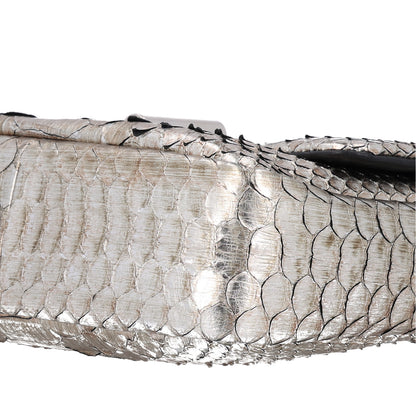 Tom Ford Metallic Snakeskin Natalia Shoulder Bag Silver 8 of 8