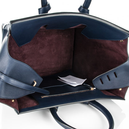 Celine Natural Calfskin Medium Tie Knot Tote Royal Blue 5 of 6