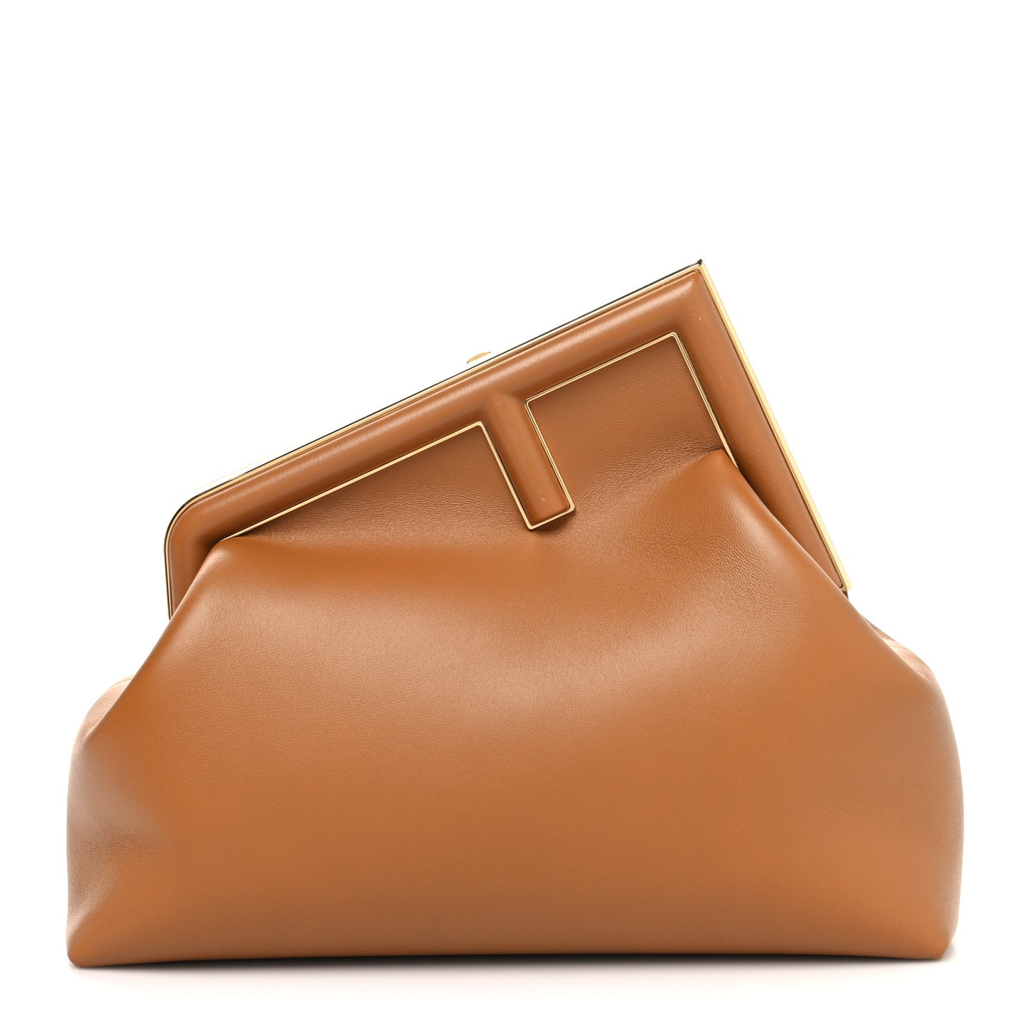 Shiny Nappa Medium Fendi First Caramello