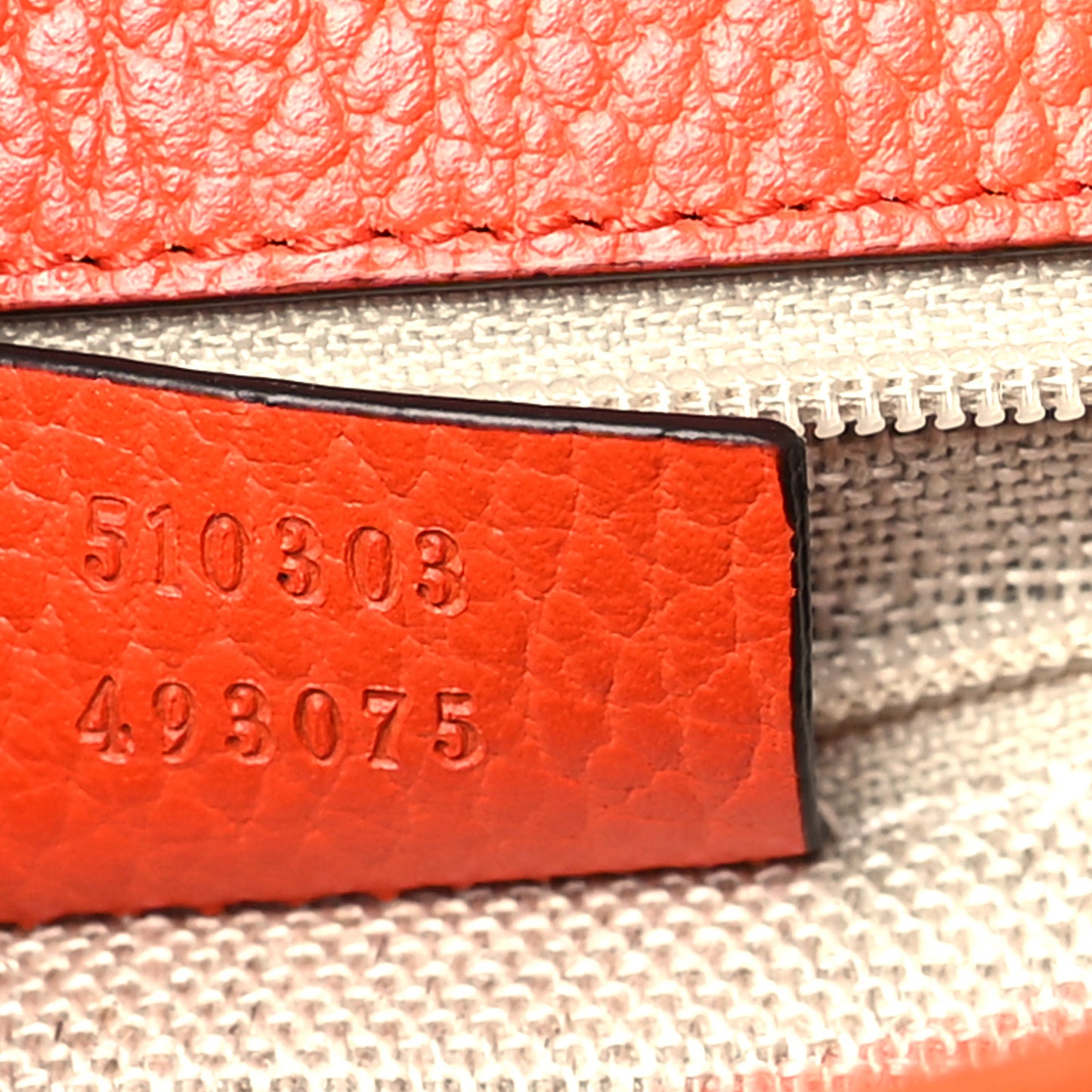 Dollar Calfskin Interlocking G Shoulder Bag Sun Orange