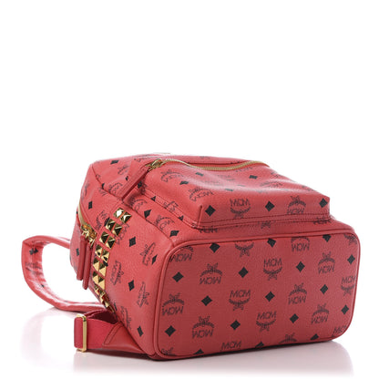 MCM Visetos Small Side Stud Stark Backpack Corail 3 of 8