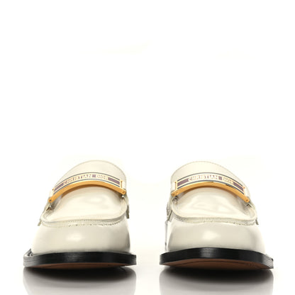 Christian Dior Brushed Calfskin Dior Code 15mm Loafers 40 Off White 2 of 8