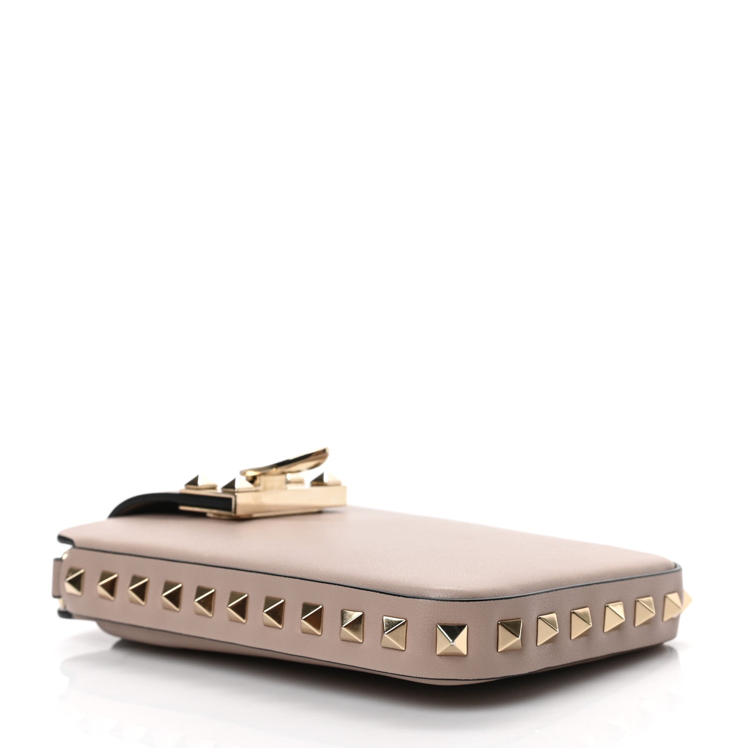Valentino Garavani Calfskin Rockstud Phone Case Crossbody Poudre 4 of 8