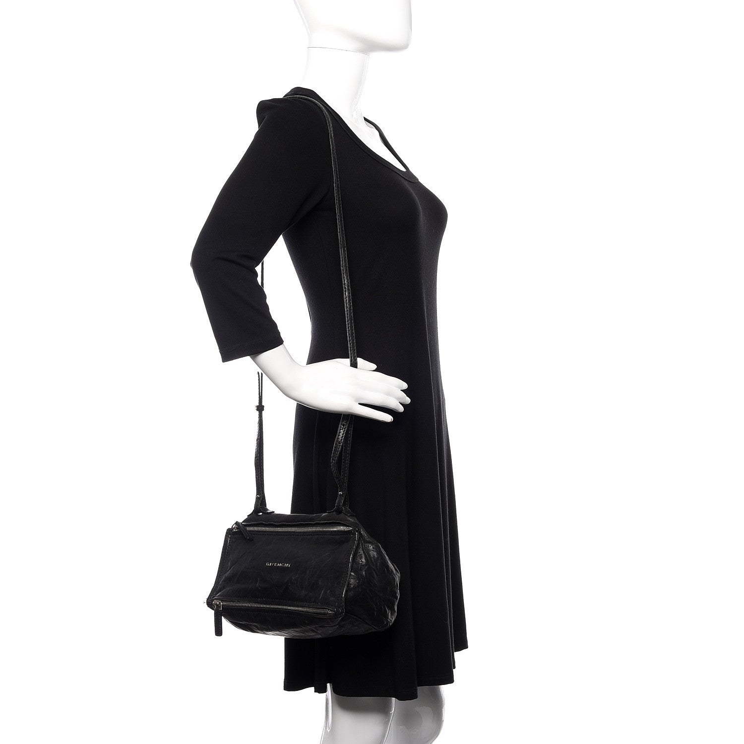 Givenchy Tumbled Sheepskin Mini Pandora Black 2 of 10
