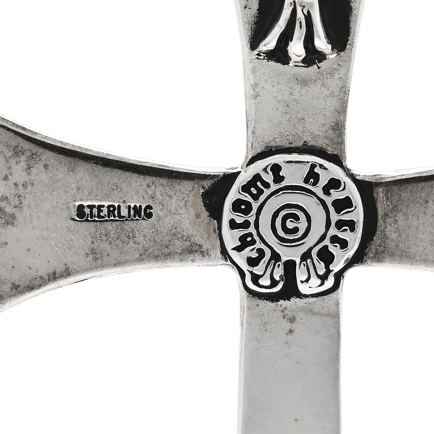 Chrome Hearts Sterling Silver Large Double Cross Pendant 3 of 5