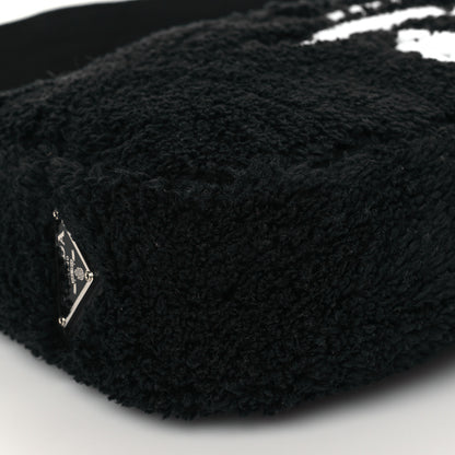 Prada Terry Cloth Mini Re-Edition 2000 Bag Black White 9 of 11
