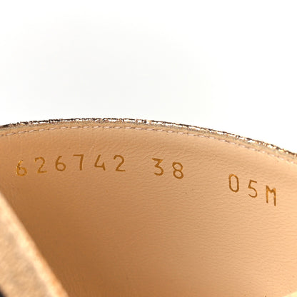 Gucci Galassia GG Marmont Flat Slide Sandals 38 Salmone 6 of 9