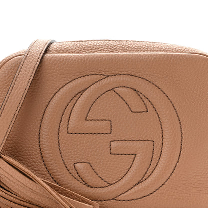 Gucci Pebbled Calfskin Small Soho Disco Bag Camelia 8 of 10