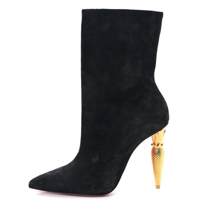 Christian Louboutin Suede Lipbooty 100 Booties 37 Black 1 of 7