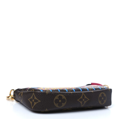 Louis Vuitton Monogram 2020 Christmas Animation Roller Coaster Mini Pochette Accessories Pivoine 4 of 10