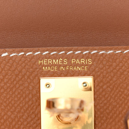 Hermes Epsom Mini Kelly Sellier 20 Gold 6 of 11