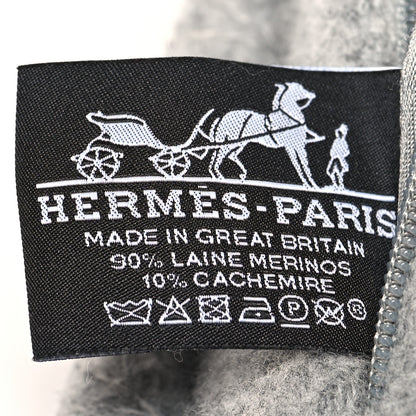 Hermes Wool Cashmere Avalon III Pillow PM Ecru Gris Clair 3 of 3