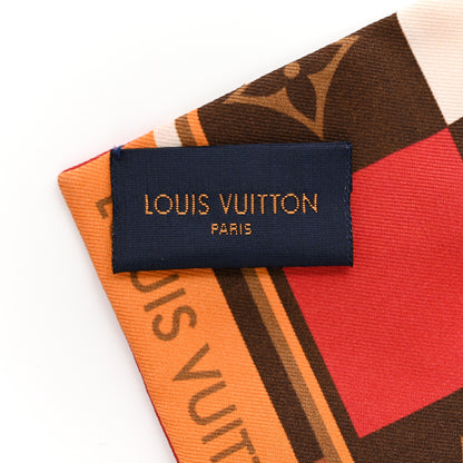 Louis Vuitton Silk Monogram Check Bandeau Beige 4 of 4