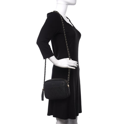 Chanel Iridescent Caviar Quilted Small Coco Tassel Camera Case Black 2 of 11
