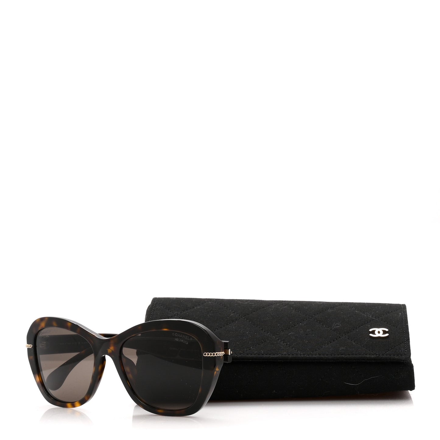 Acetate Polarized CC Butterfly Sunglasses 5510-A Dark Tortoise