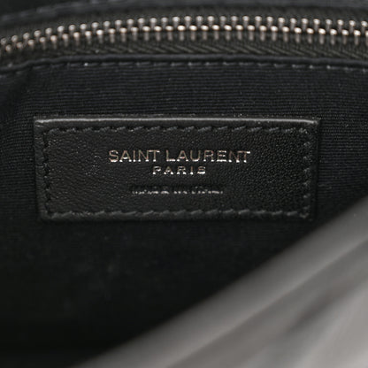Saint Laurent Crinkled Calfskin Matelasse Monogram Niki Chain Wallet Black 6 of 10