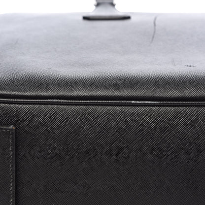 Prada Saffiano Travel Briefcase Black 16 of 19
