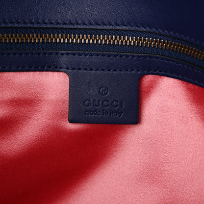 Gucci Velvet Matelasse Medium GG Marmont Shoulder Bag Cobalt Blue 6 of 10