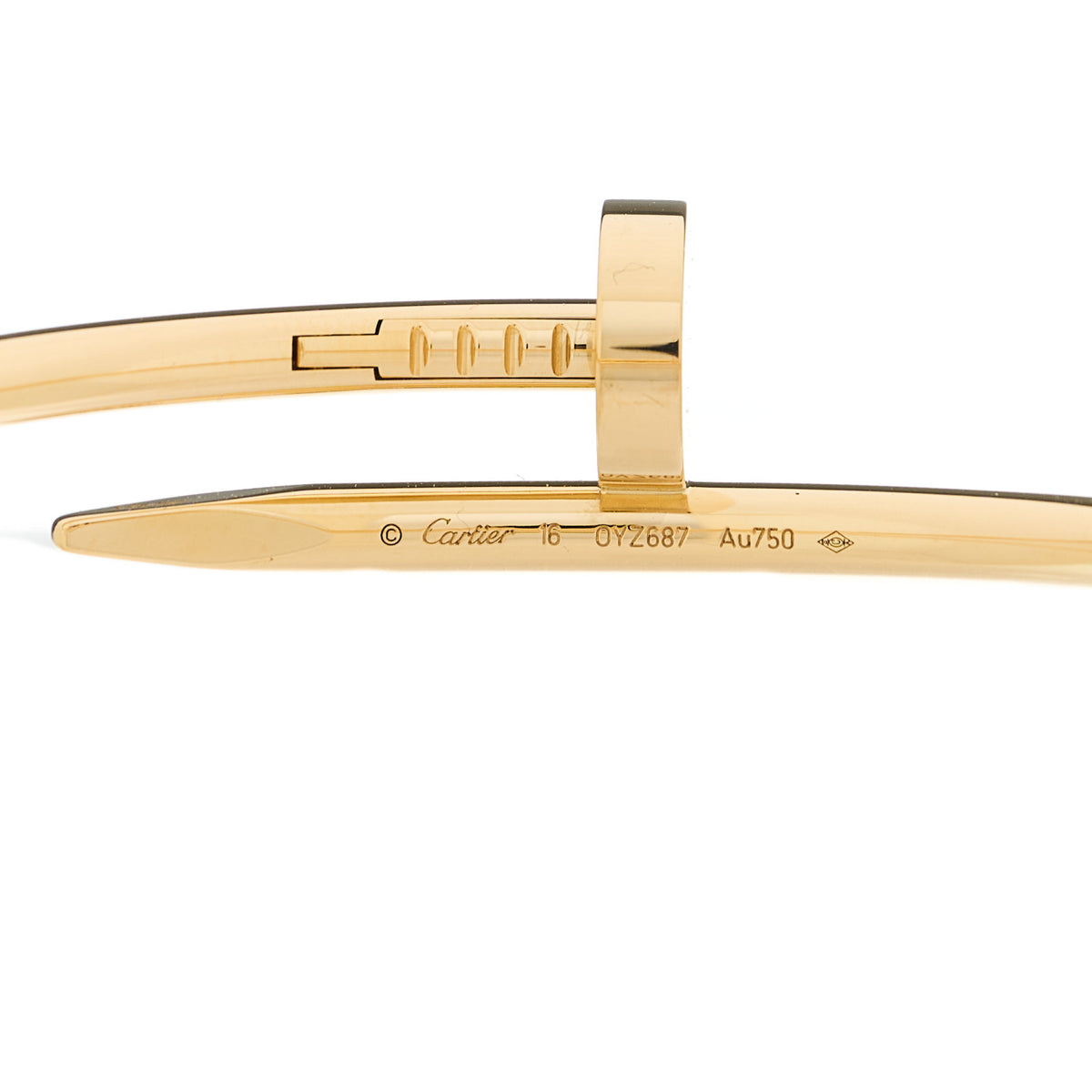 Cartier 18K Yellow Gold Juste Un Clou Bracelet 16 4 of 5