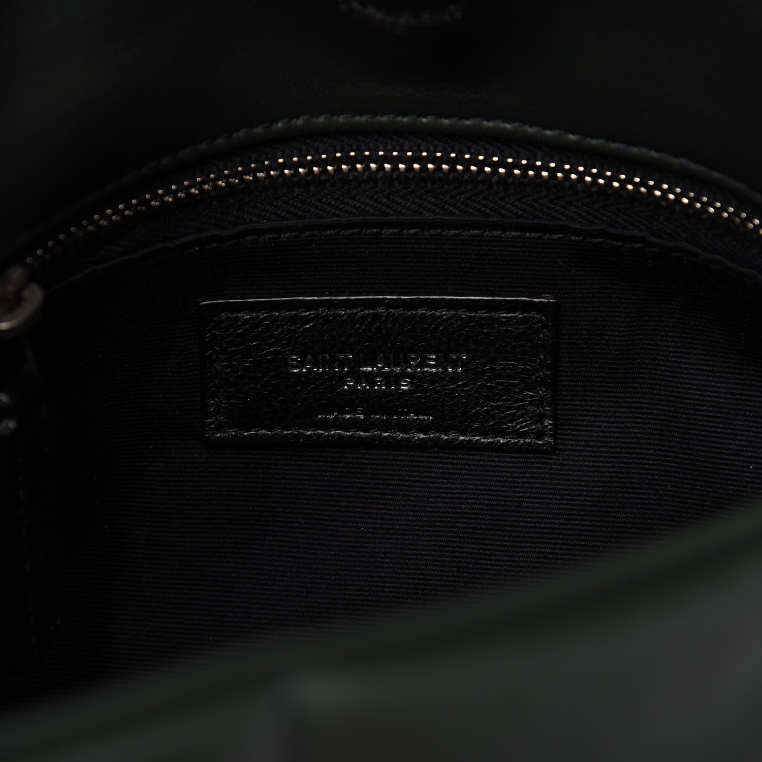 Saint Laurent Lambskin Quilted Small Loulou Puffer Monogram Chain Satchel Dark Green 8 of 10