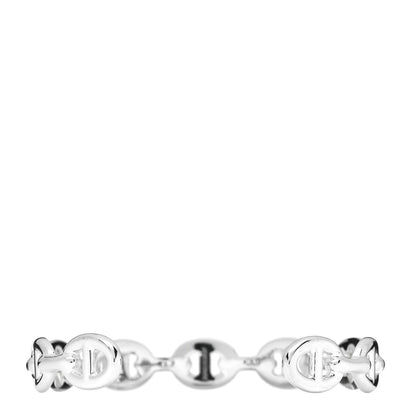 Hermes Sterling Silver MM Chaine d'Ancre Enchainee Cuff Bracelet LG 2 of 5