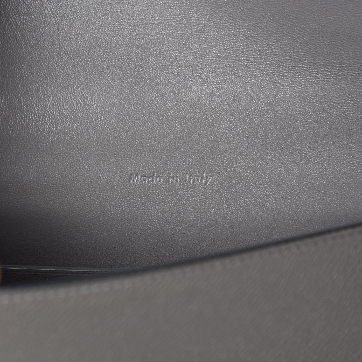 Celine Grained Calfskin Compact Trotteur Grey 7 of 9