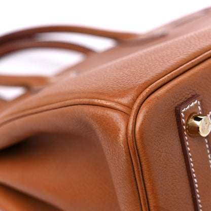 Hermes Natural Barenia Faubourg Birkin 30 Fauve 10 of 16