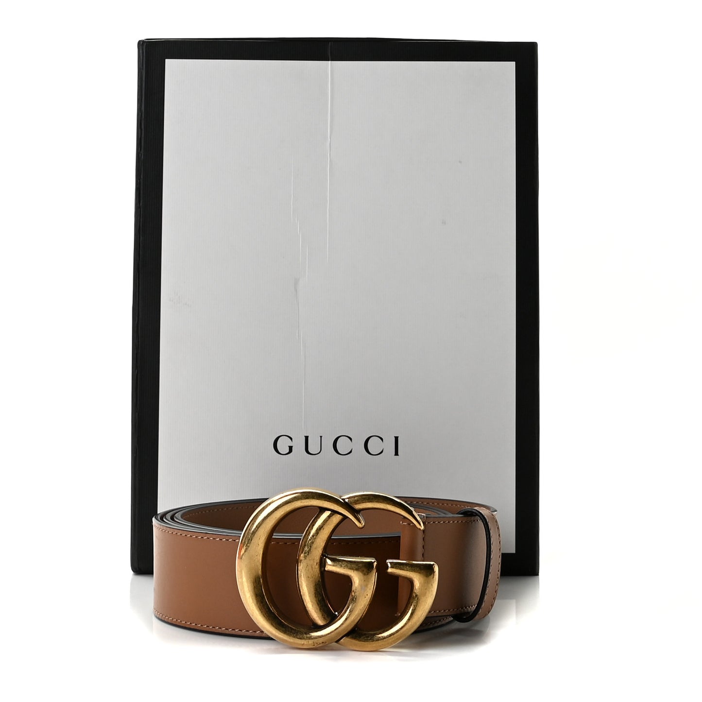 Calfskin Double G 40mm Belt 100 40 Tan