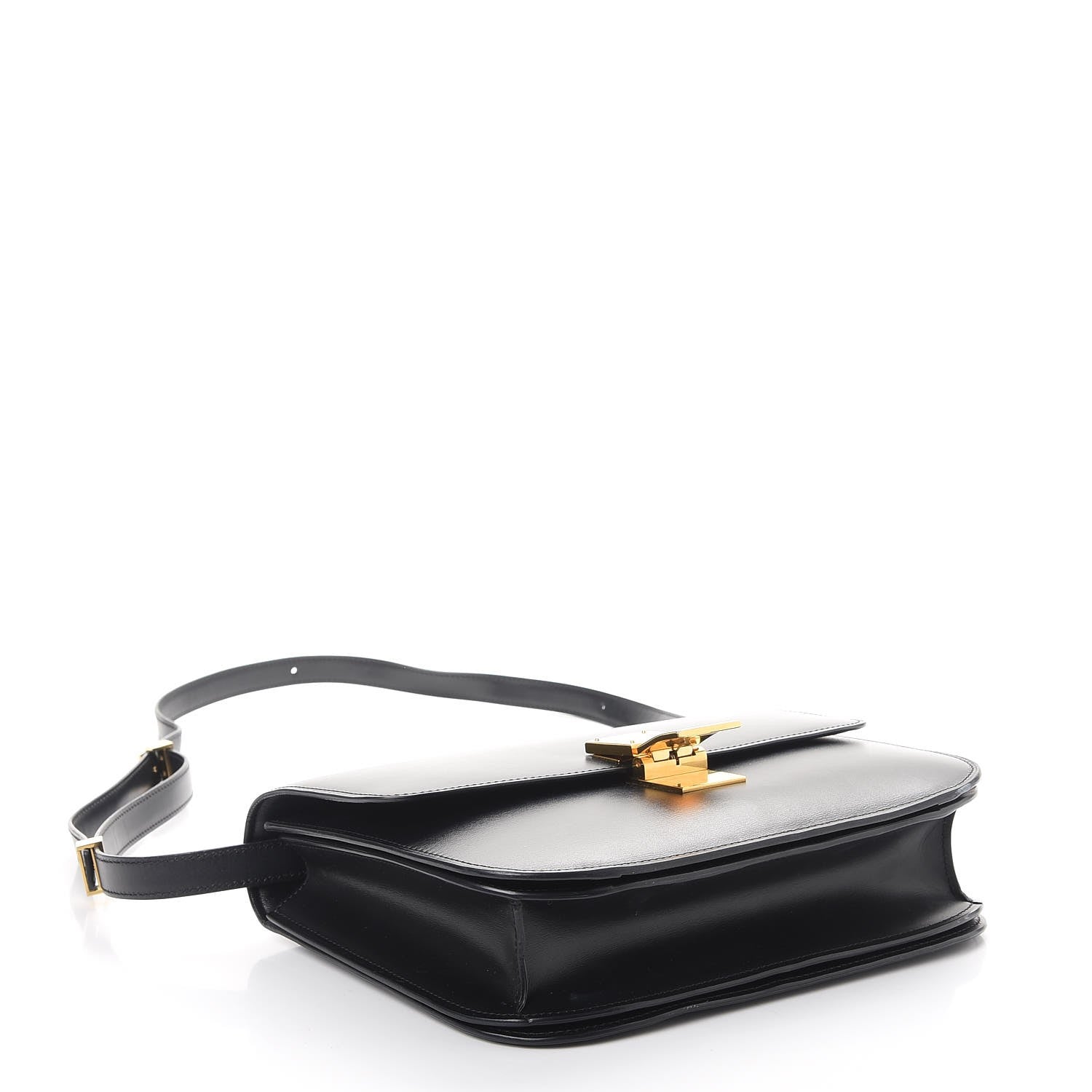 Celine Box Calfskin Medium Classic Box Flap Bag Black 4 of 13