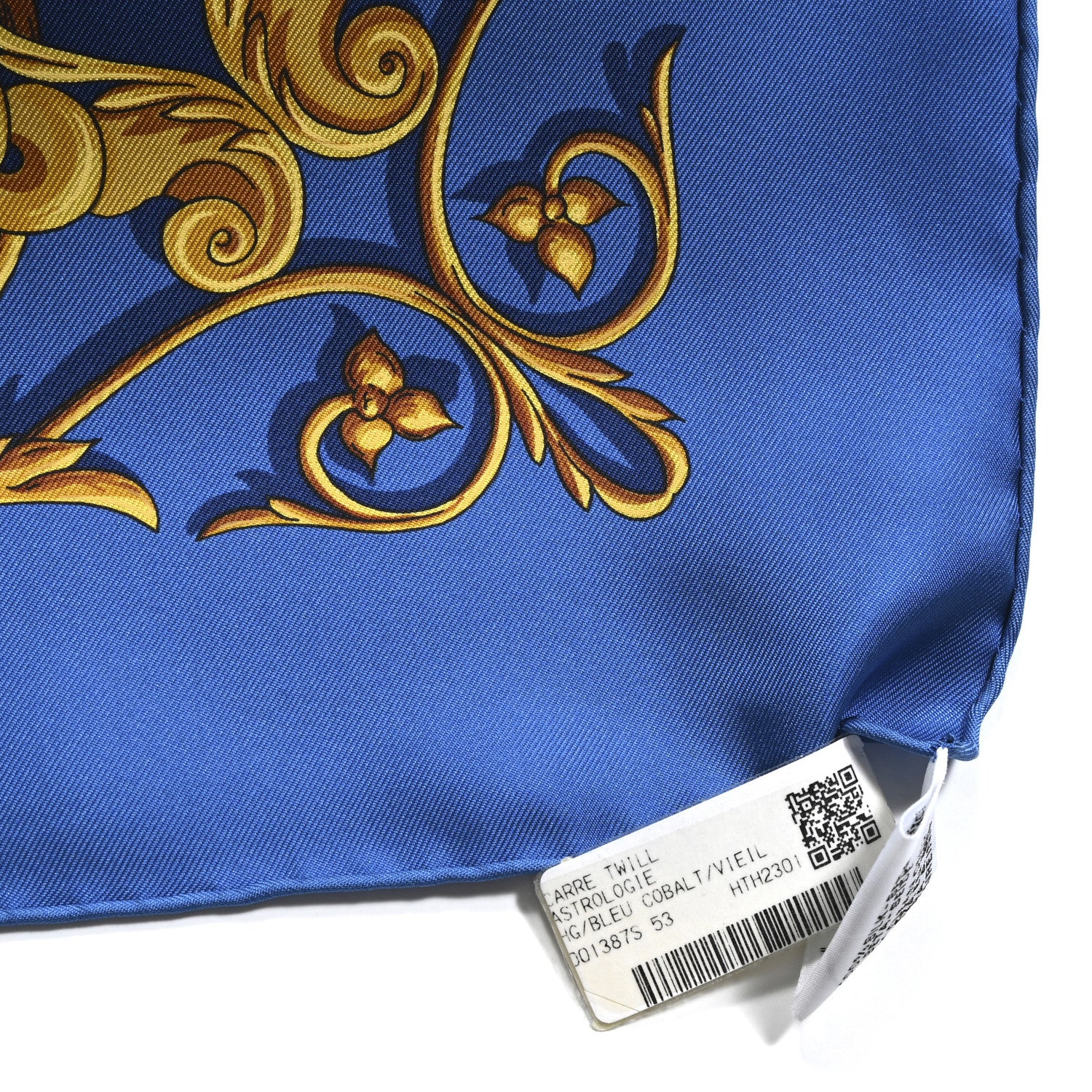 Hermes Silk Astrologie Scarf 90 Bleu Cobalt Vieil 3 of 5
