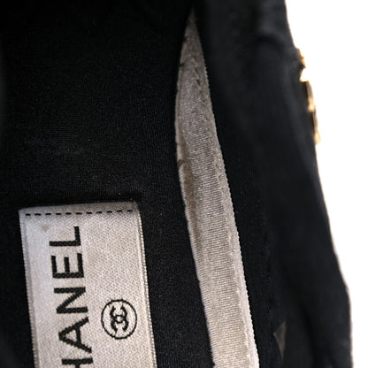 Chanel Velvet Calfskin Mixed Fibers CC Sneakers 39.5 Black 15 of 15