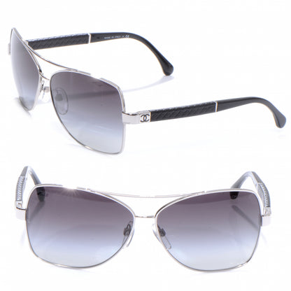Chanel Quilted CC Sunglasses 4196Q Black 1 of 5