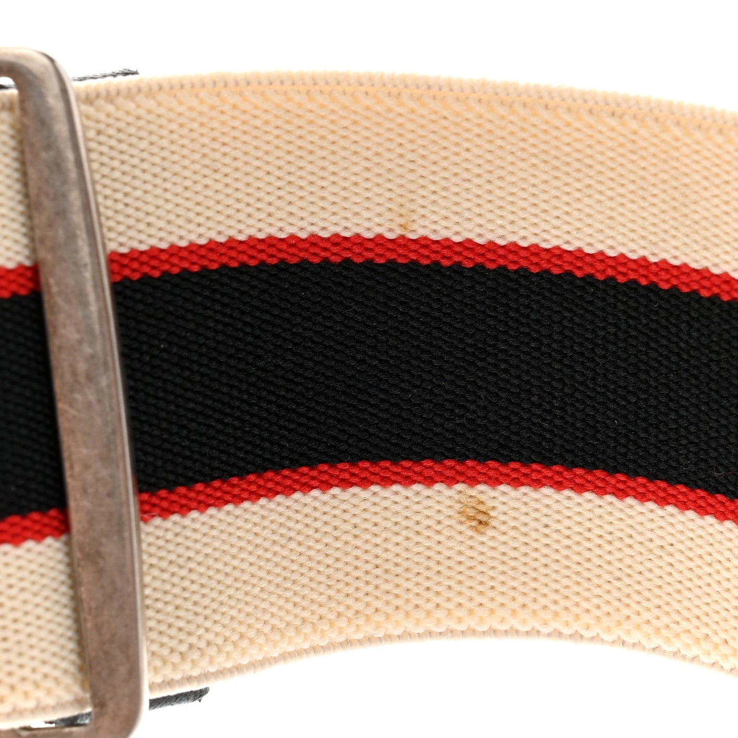 Jacquard Crystal Stripe Butterfly Belt 100 40 White