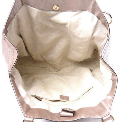 Gucci Metallic Microguccissima Large Sukey Tote Light Pink 4 of 13