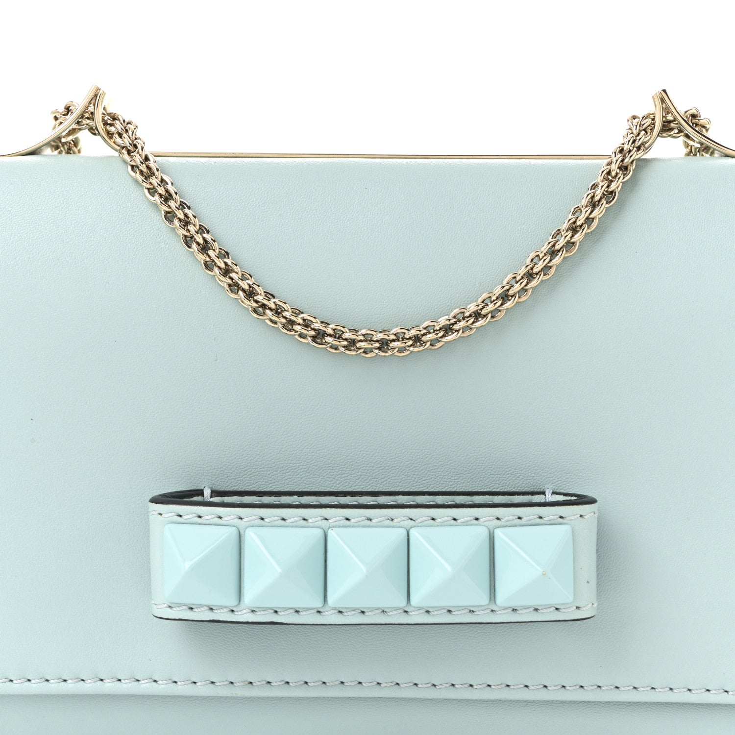 Valentino Garavani Nappa Va Va Voom Shoulder Bag Blue 8 of 11