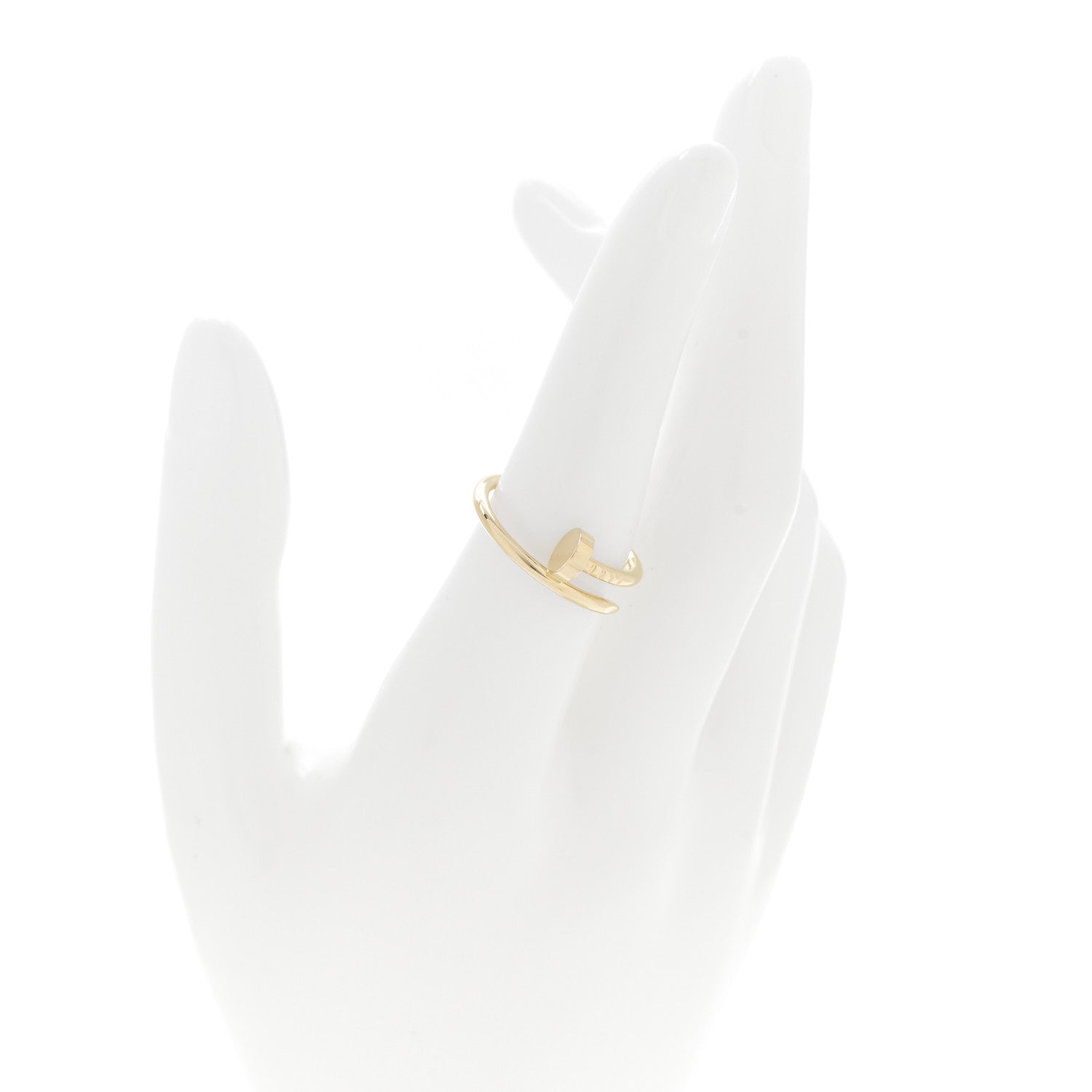 Cartier 18K Yellow Gold Small Juste Un Clou Ring 53 6.25 2 of 6