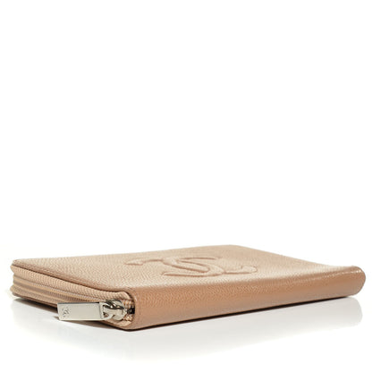Chanel Caviar Timeless CC Large Zip Around Wallet Beige 4 of 15