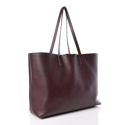 Saint Laurent Calfskin Large Shopping Tote Bordeaux 4 of 13