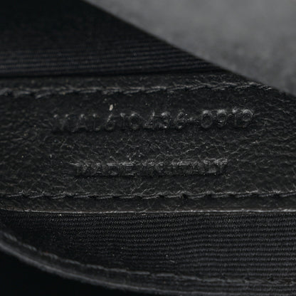 Saint Laurent Grain De Poudre Matelasse Chevron Quilted Round Vinyle Camera Bag Blanc Vintage 7 of 12