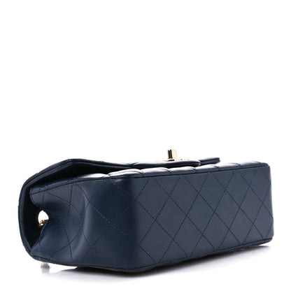 Chanel Lambskin Quilted Mini Rectangular Flap Navy 4 of 11