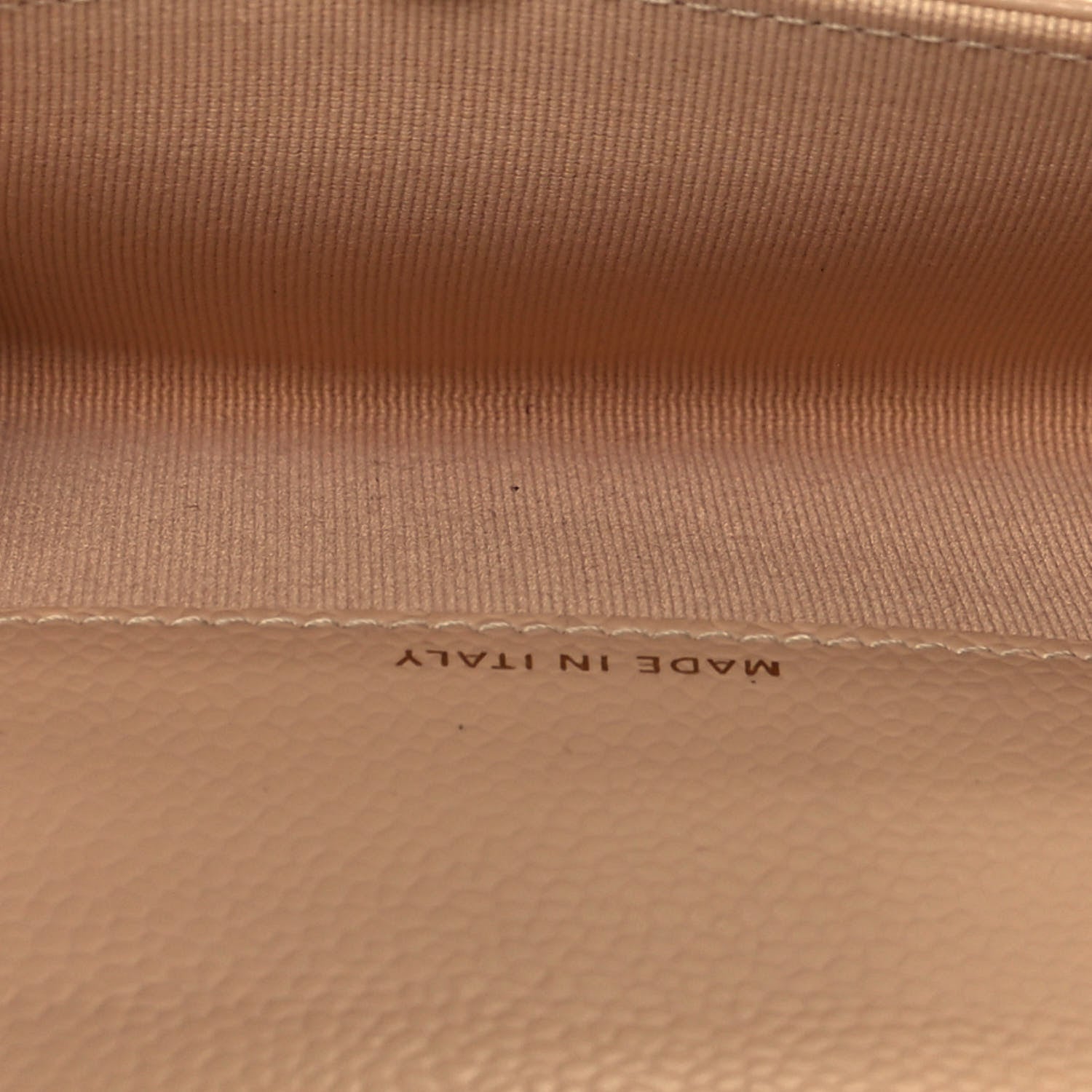Chanel Caviar Quilted Flap Card Holder Wallet Beige 5 of 13