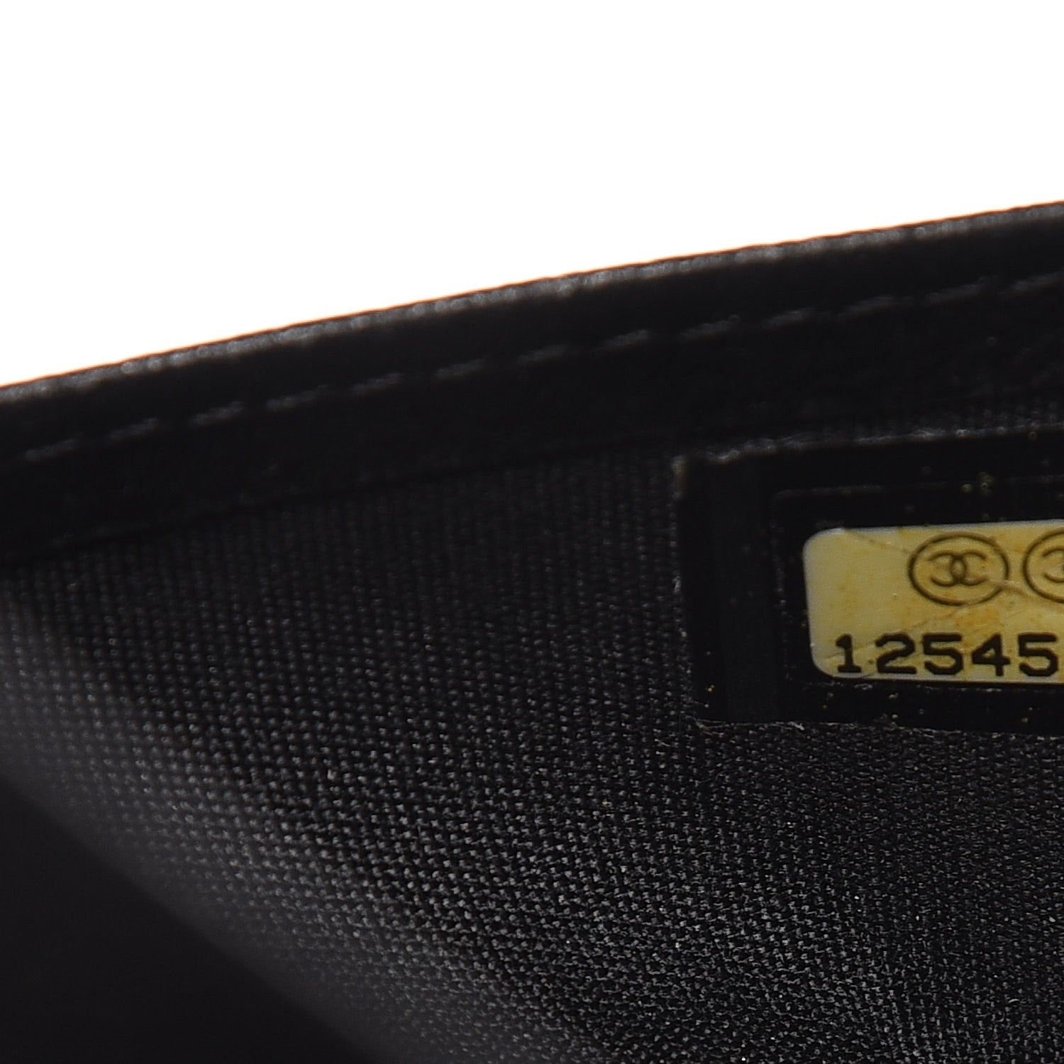 Chanel Goatskin Camellia Embossed Flap Wallet Black 8 of 11