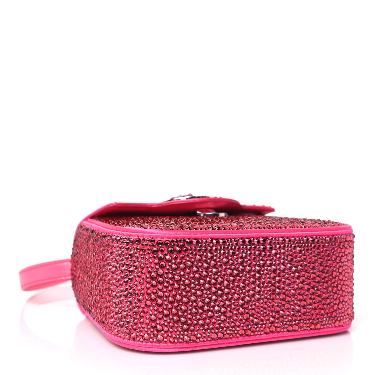 Versace Satin Crystal Studded Mini La Medusa Bag Pink 4 of 9