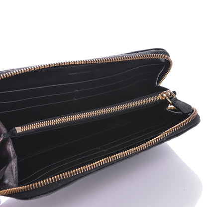 Prada Nappa Gaufre Zip Around Wallet Nero Black 5 of 7