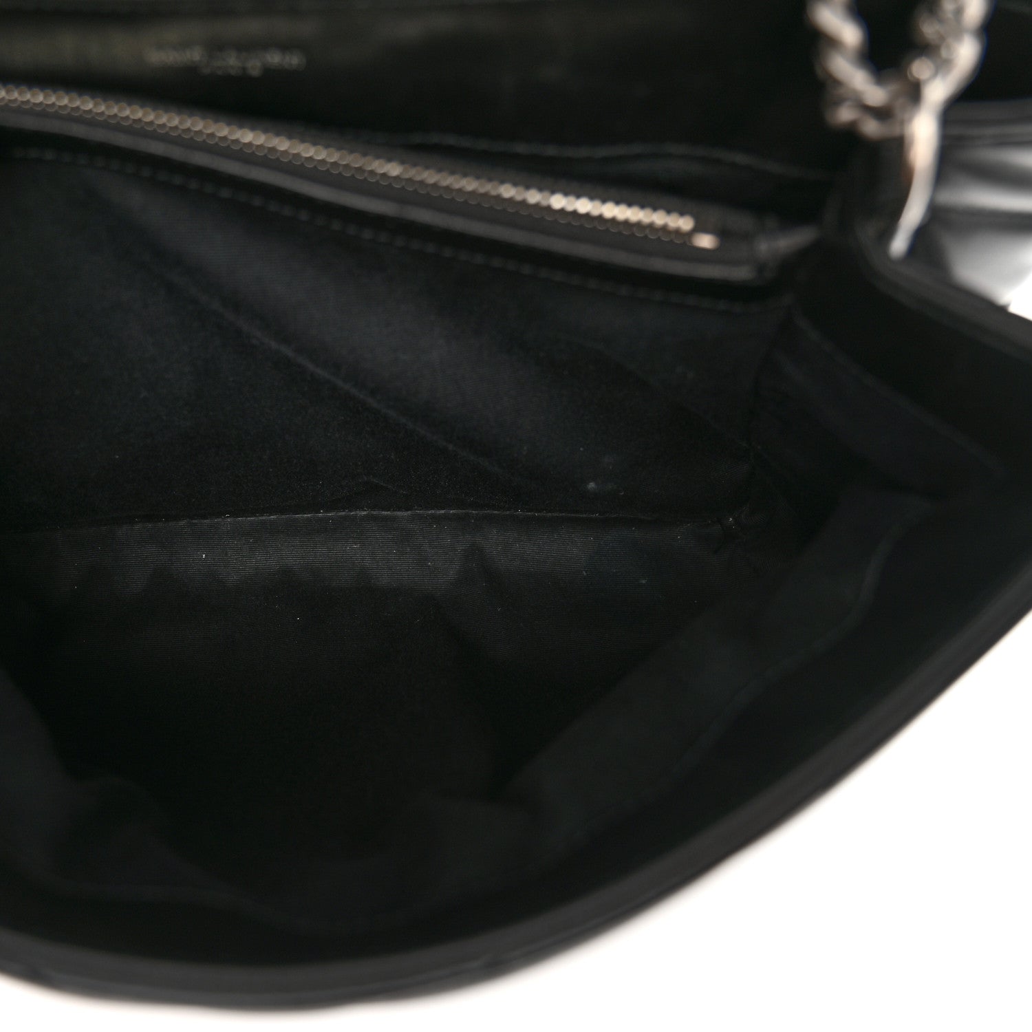 Saint Laurent Calfskin Y Quilted Monogram Medium Loulou Chain Satchel Black 6 of 16