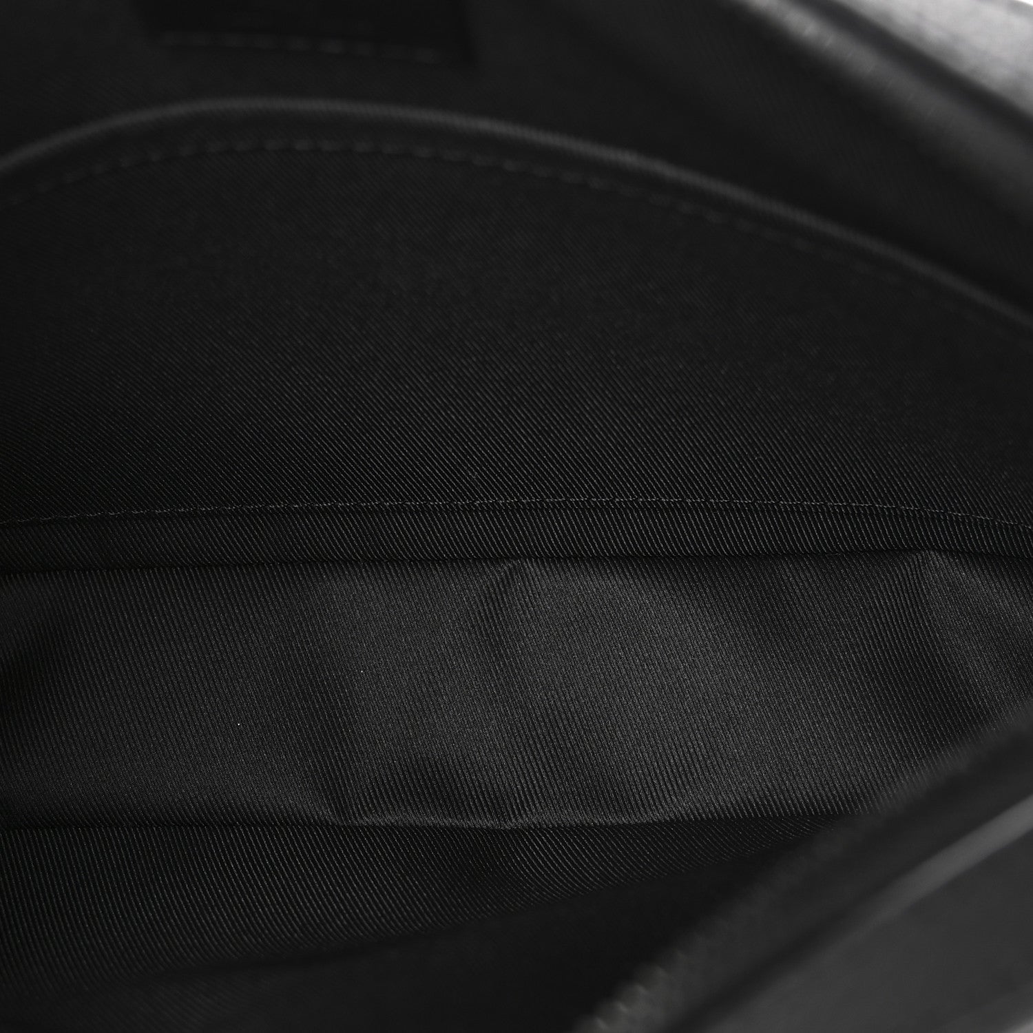 Louis Vuitton Calfskin Monogram Shadow Trio Messenger Black 6 of 10