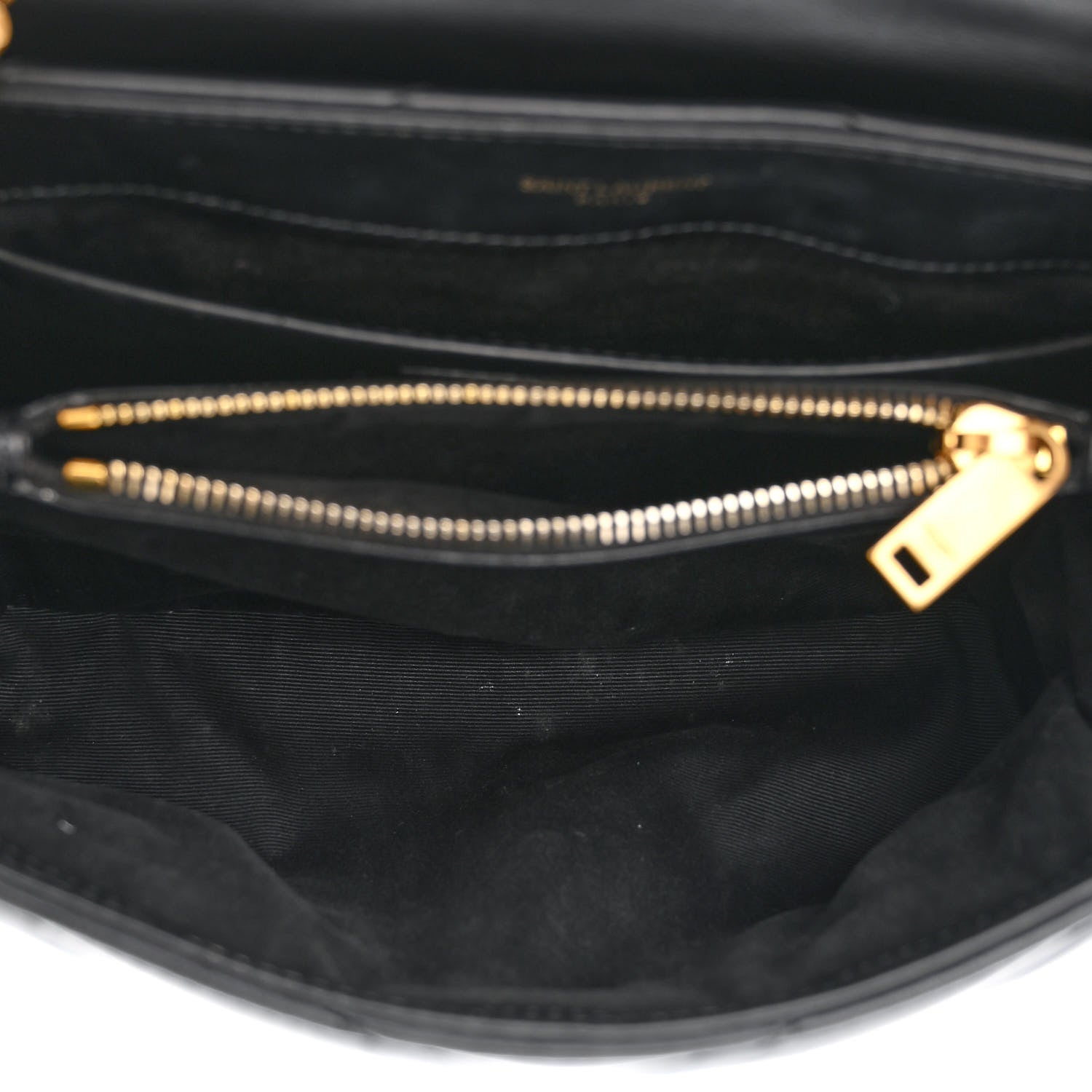 Saint Laurent Calfskin Y Quilted Monogram Small Loulou Chain Satchel Black 5 of 11